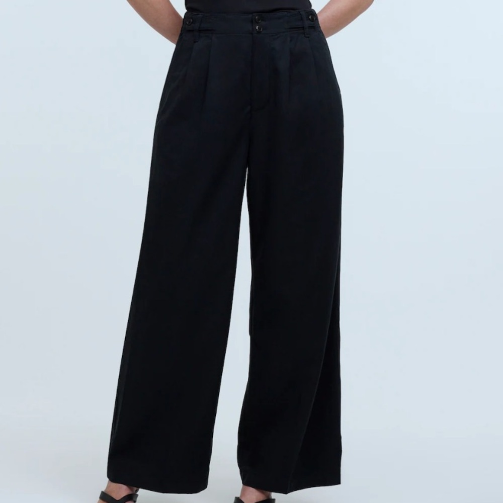 Harlow Wide-Leg Pant in Drapey Twill